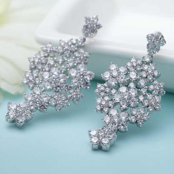 Swiss CZ Dangle Earrings - Enumu