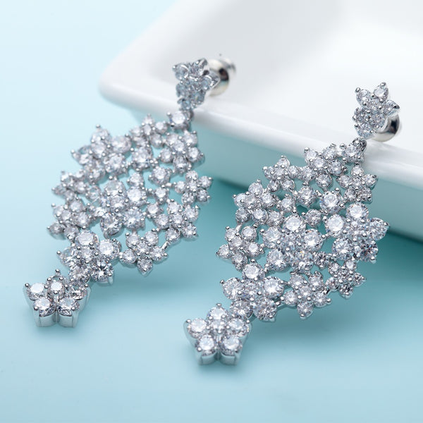 Swiss CZ Dangle Earrings - Enumu