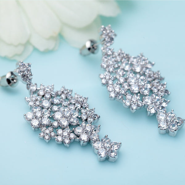 Swiss CZ Dangle Earrings - Enumu