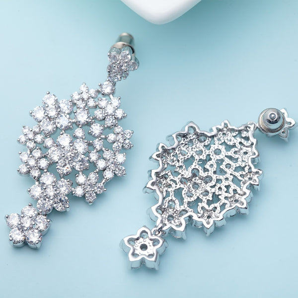 Swiss CZ Dangle Earrings - Enumu