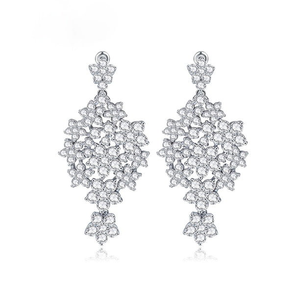 Swiss CZ Dangle Earrings - Enumu
