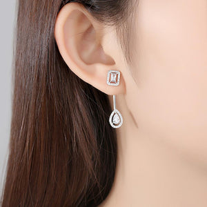 YGP Square Drop Dangle Earrings - Enumu