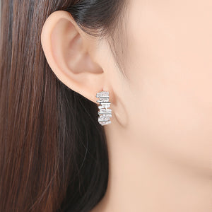 Asymmetrical Zircon Hoops - Enumu