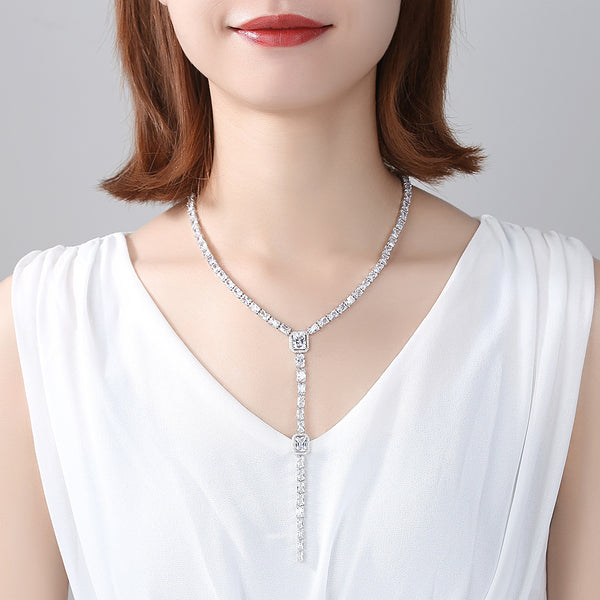 Swiss Zircon Grand Wedding Necklace - Enumu
