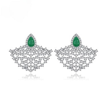 Super Big WGP Emerald Studs - Enumu