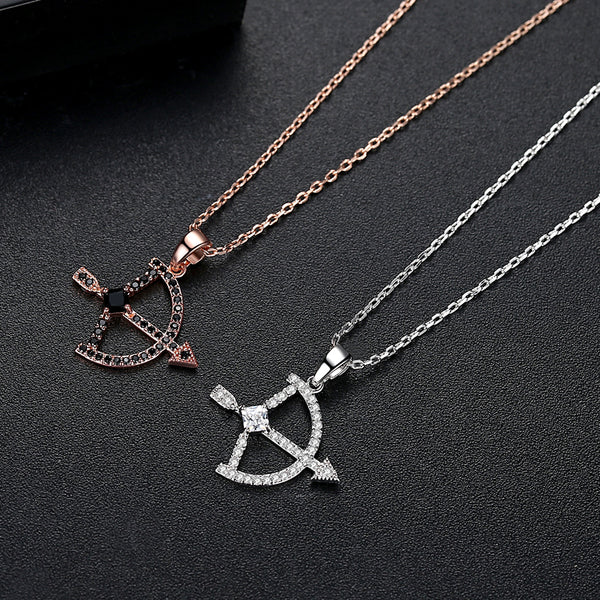 Bow and Arrow Pendant with Chain - Enumu