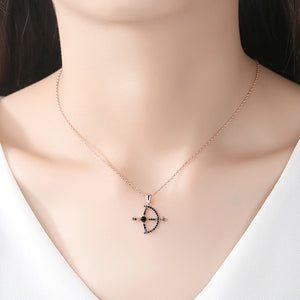 Bow and Arrow Pendant with Chain - Enumu