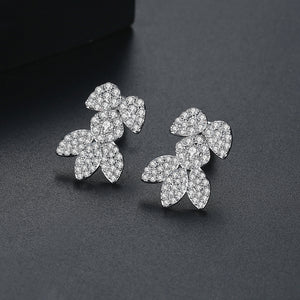 Fancy Zircon Leaf Studs - Enumu