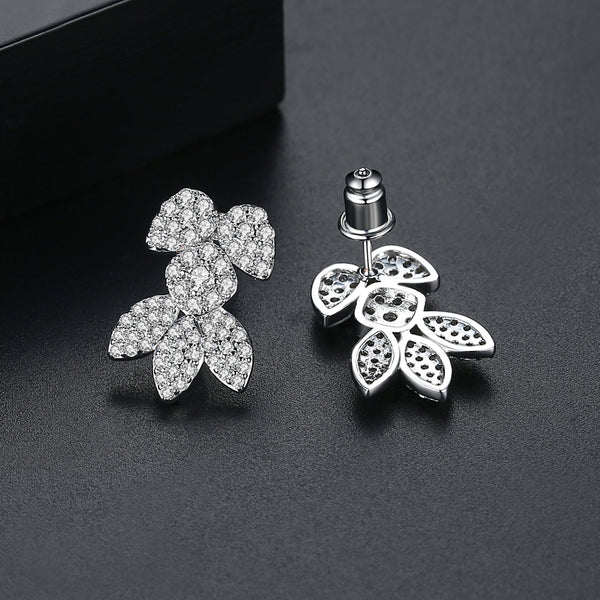 Fancy Zircon Leaf Studs - Enumu