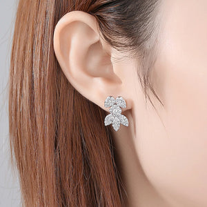 Fancy Zircon Leaf Studs - Enumu