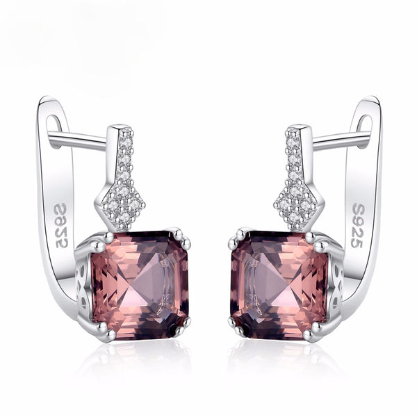 Sterling Silver Smoky Quartz Small Hoops - Enumu