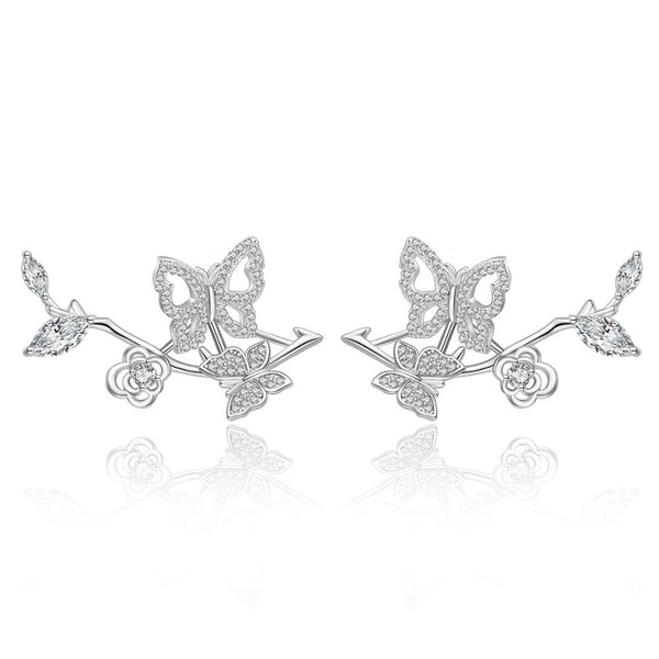 WGP Butterfly Leaves Designer Studs - Enumu