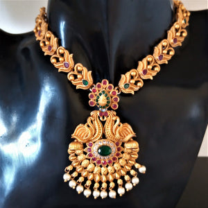 Gold plated Classic Rani Haar / Necklace - Enumu