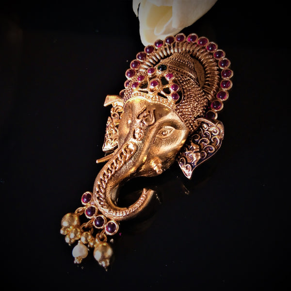 Handmade Silver Ganesh Pendant - Enumu