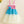 Load image into Gallery viewer, Tri Color Pink and Blue Frill Dress - Enumu
