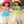 Load image into Gallery viewer, Tri Color Pink and Blue Frill Dress - Enumu
