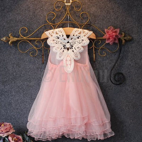 Light Pink Lace Dress - Enumu