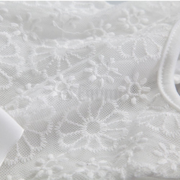 White Sleeveless Dress - Enumu