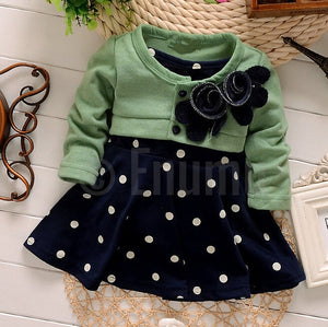 Green Sweater dress - Enumu