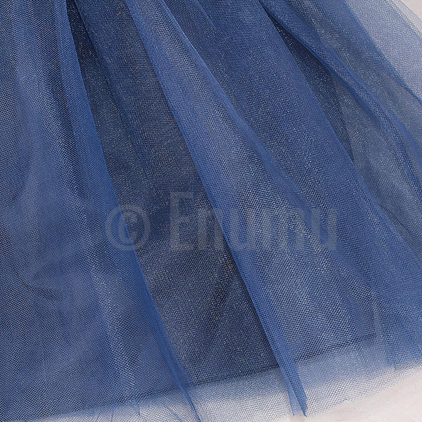 Dark Blue Flower Grand Dress - Enumu