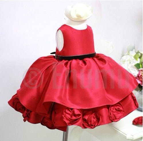 Red & Black Grand Baby Dress - Enumu