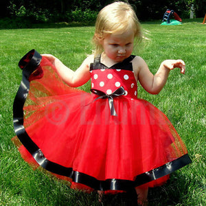 Red and Black Dress ( Size 1 - 6 ) - Enumu