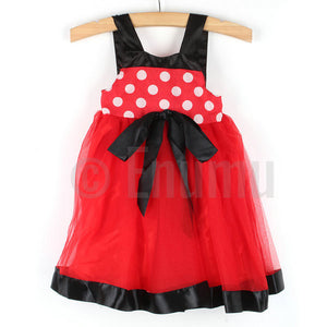 Red and Black Dress ( Size 1 - 6 ) - Enumu