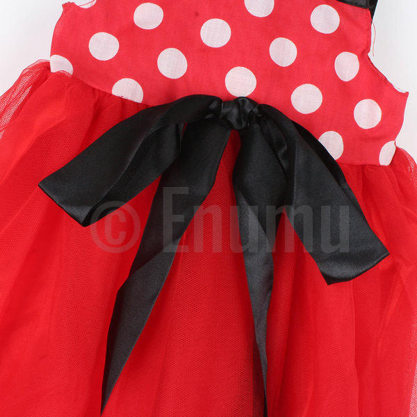 Red and Black Dress ( Size 1 - 6 ) - Enumu