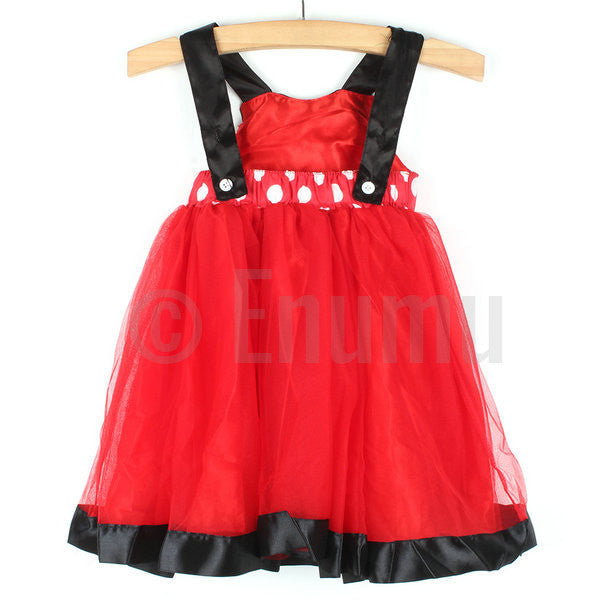 Red and Black Dress ( Size 1 - 6 ) - Enumu