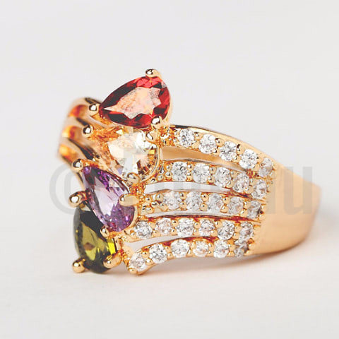 Multi Color CZ Ring - Enumu