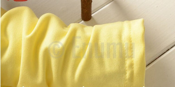 Yellow Lace Dress - Enumu
