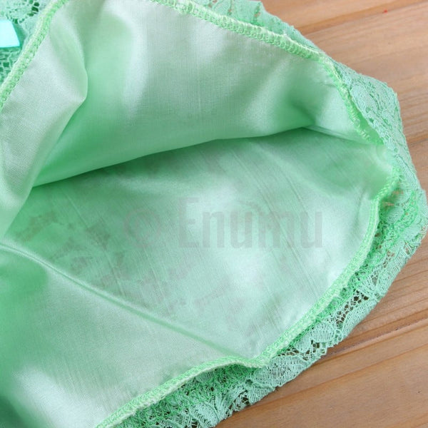 Green Lace Dress (Size 3 - 9 Yrs) - Enumu