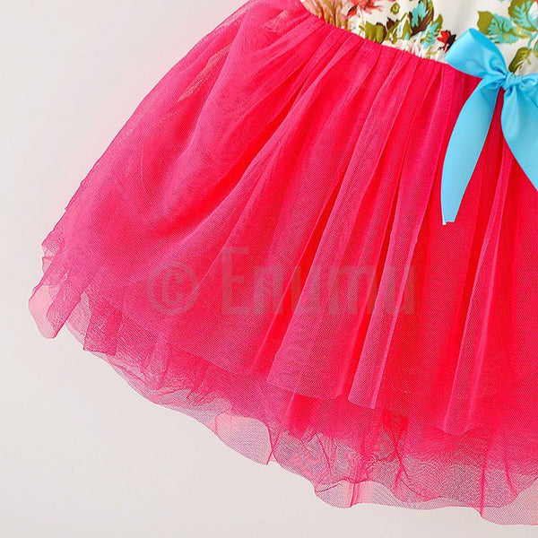 Dark Pink Sleeveless dress - Enumu