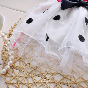 Dark Pink Polka Dot Baby Dress - Enumu