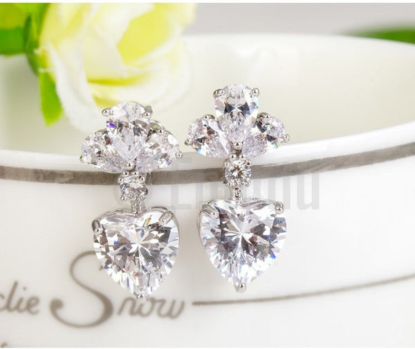 Diamond on sale imitation earrings