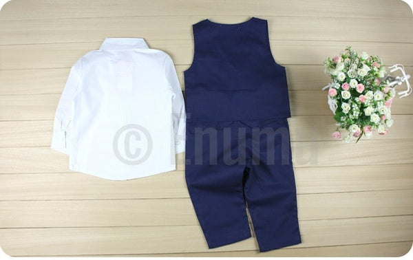Formal Vest and Tie - 3 peice Toddler Boys set - Enumu