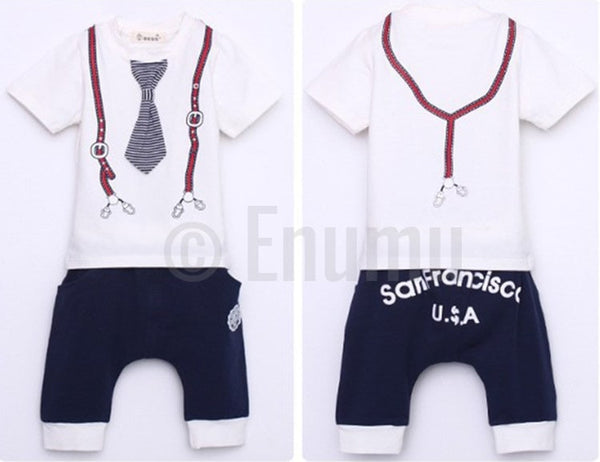 T-shirt and Pant San Francisco USA Toddler Boys set (Size 3 - 8 yrs) - Enumu