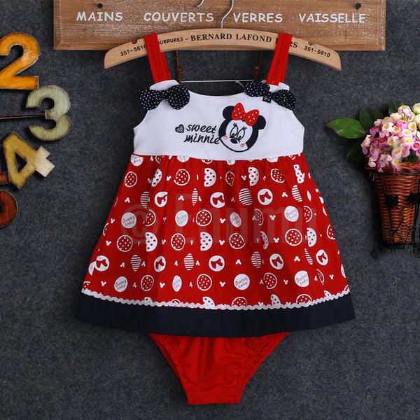 Baby Girl 2 Pc Minnie Mouse Set - Enumu