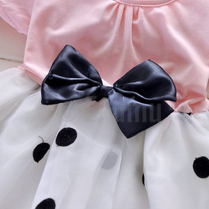 Light Pink Polka Dot Baby Dress - Enumu