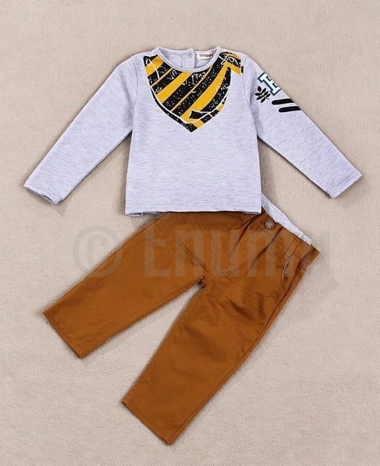 T-shirt and Pant Toddler Boys set - Enumu