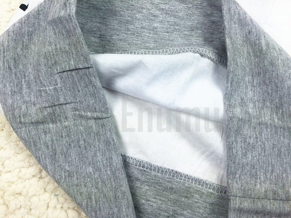 Fun Gray Dog Love Cotton Dress - Enumu