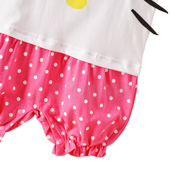 Hello Kitty Baby Girl White Onesie Romper - Enumu