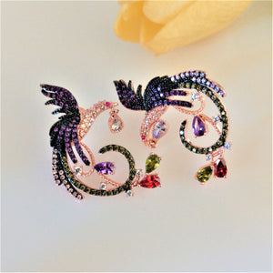 Designer Bird Super Big Stud Earrings - Enumu