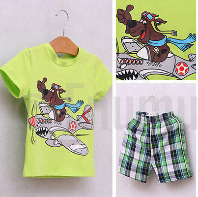 Scooby- Doo T-shirt and Pant Toddler Boys set - Enumu