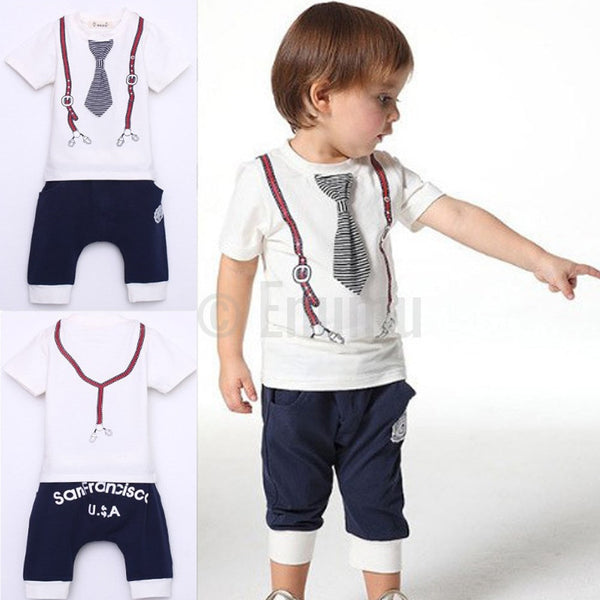 T-shirt and Pant San Francisco USA Toddler Boys set (Size 3 - 8 yrs) - Enumu
