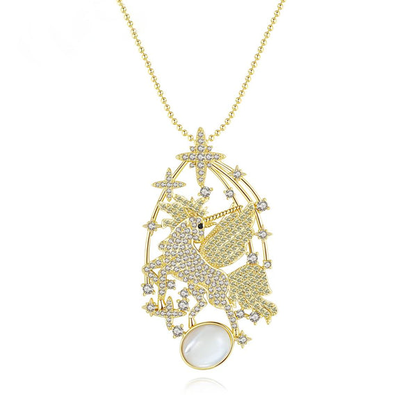 YGP Super Big Unicorn Pendant with Chain - Enumu