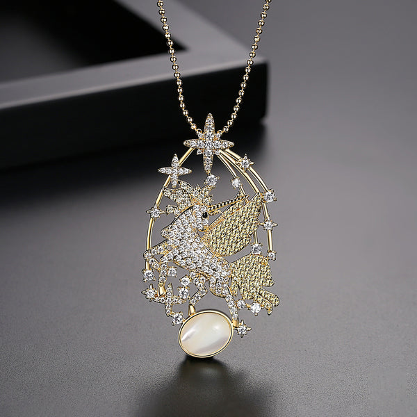 YGP Super Big Unicorn Pendant with Chain - Enumu