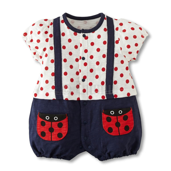 Polka Dot Baby Girl Onesie Romper - Enumu