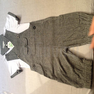 Baby Boy T Shirt + Bib Pant Winter Warm set - Enumu
